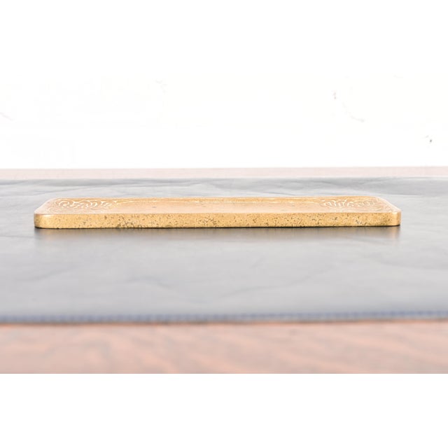 Tiffany Studios Tiffany Studios New York Zodiac Bronze Doré Pen Tray For Sale - Image 4 of 13