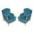 Pair of Vintage Jansen Newly Upholstered Velvet Chairs For Sale