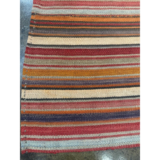 Textile 1980s Vintage Swedish Flatweave Kilim Area Rug - 7x9 For Sale - Image 7 of 9