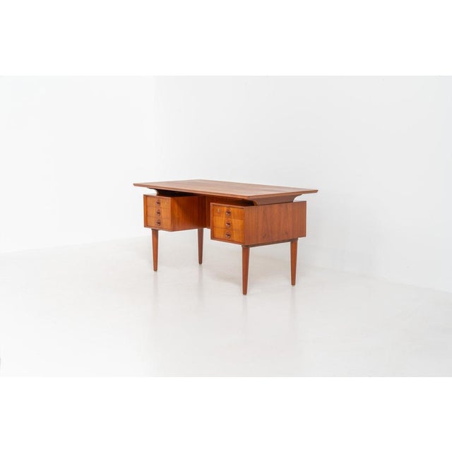 Large Writing Desk in Wood For Sale - Image 3 of 12