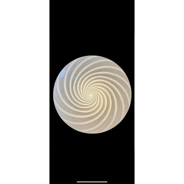 Murano glass ceiling or flush mount by vm-vetri, italy, late 1970s these are white heleptic murano glass ceiling or wall...
