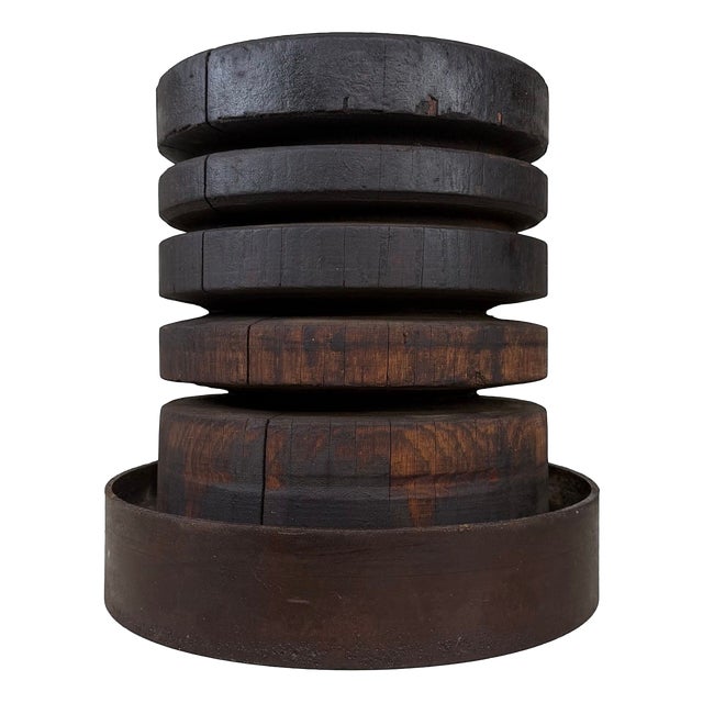 Japanese Industrial Wooden Object, 1930s-1950s For Sale