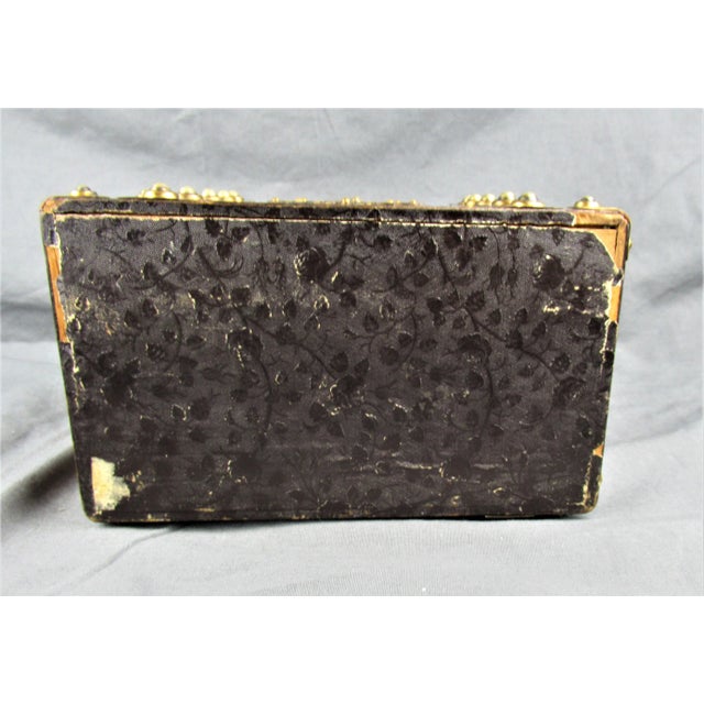 Wood Late 19th Century English Document Box Wood With Brass Straps For Sale - Image 7 of 10