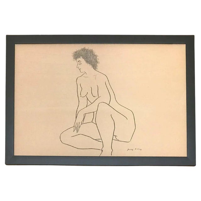 Nude #6 Drawing by Jerry O'Day For Sale In Los Angeles - Image 6 of 6