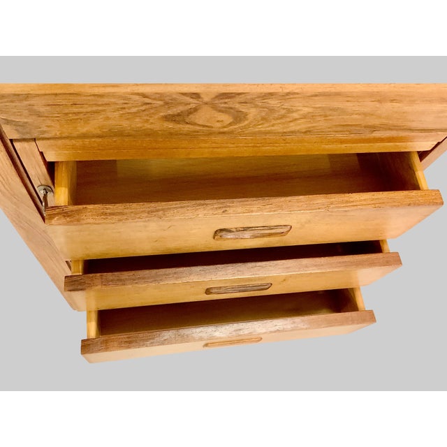 Danish Desk with Side Cabinet from Søren Willadsen Møbelfabrik, 1960s, Set of 2 For Sale - Image 4 of 18