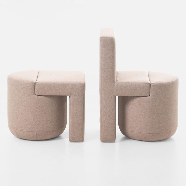 Fossil Dining Chair - Wool Fabric For Sale - Image 10 of 11