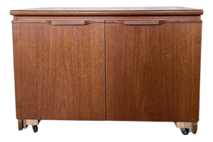 Mid-Century Modern Two Door Teak Media Unit, 1960s