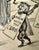 Original Vincenzo Zito Humorous Dog Protest Illustration, Graphite Drawing, 1950s For Sale In New York - Image 6 of 18