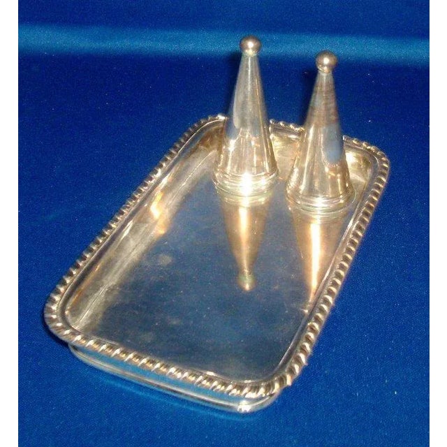19th Century Early 19th Century Old Sheffield Silver on Copper Candle Tray & Snuffer - 3 Pieces For Sale - Image 5 of 10