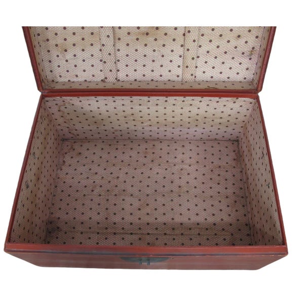 Brown 1920s Red Jiansu Trunk For Sale - Image 8 of 8