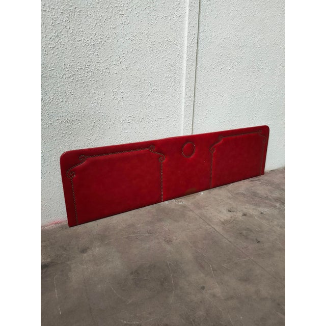 Mid-Century Leather Headboard, Spain, 1970s For Sale - Image 6 of 18