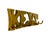 Vintage Brass “Keys” Wall Hook Rack – Mid-Century / Hollywood Regency / Functional Decor For Sale In Houston - Image 6 of 7