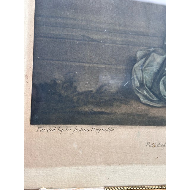 Rare 18th-century mezzotint engraving of Anne, Viscountess Townshend, after the celebrated portrait by Sir Joshua...