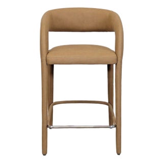 Restoration Hardware Nicola Open Barrelback Bar and Counter Stool For Sale
