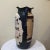 Large Chinese Vase from mid 20th century. Glazed, glided and hand painted ceramic vase with floral decorations in oriental...