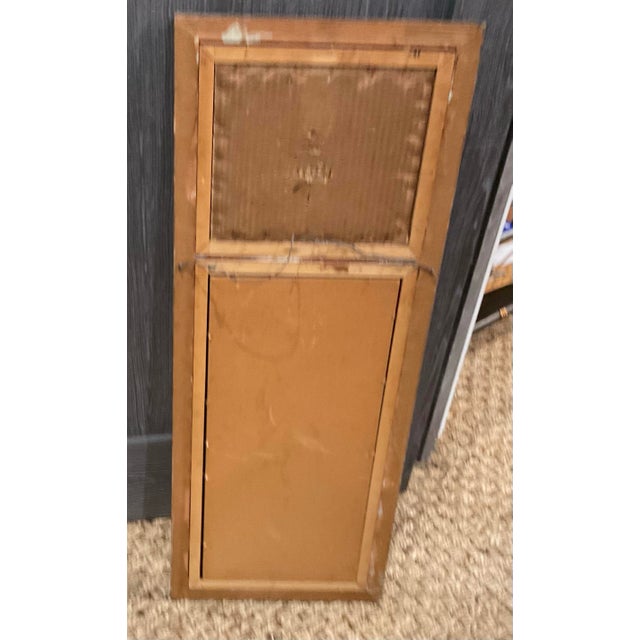 Antique European Gallery Mirror With Framed Print, Circa 1900 For Sale In Los Angeles - Image 6 of 6