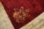 Ruby Red Beautiful Red Color With Deliciated Floral Design Antique Chinese Art Deco Rug For Sale - Image 8 of 9