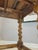 Wood 1940s Oak Fold Top Barley Twist Card Table For Sale - Image 7 of 12