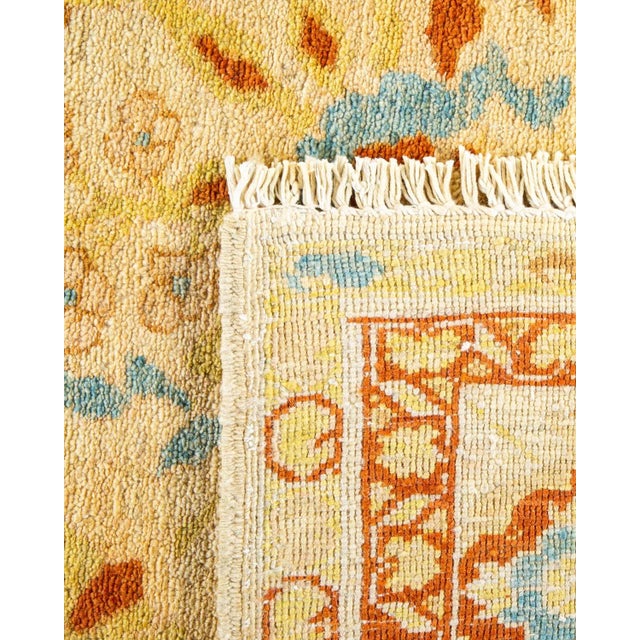 2000 - 2009 Eclectic, One-of-a-Kind Hand-Knotted Area Rug in Ivory, 8' 10" x 10' 10" For Sale - Image 5 of 8