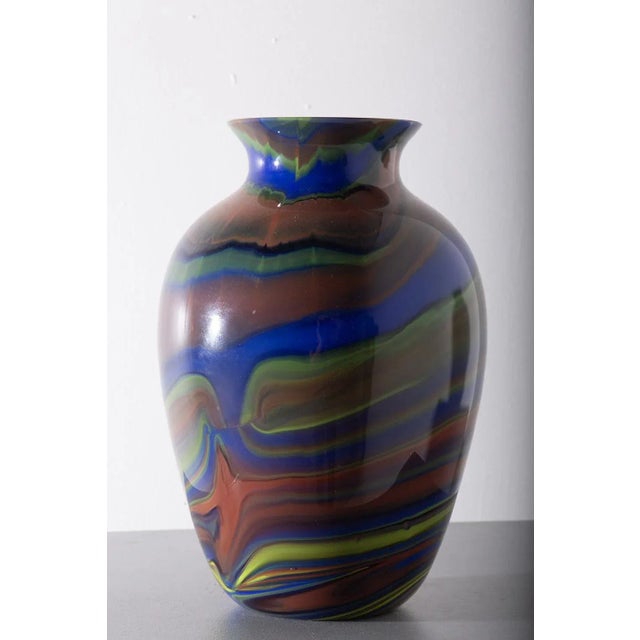 1980s Postmodern Murano Glass Vase by Ottavio Missoni, Italy, 1980s For Sale - Image 5 of 9