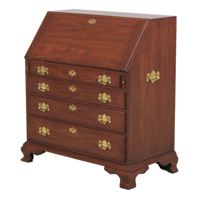 Henkel Harris Cherry Slant Front Desk For Sale