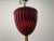 Vintage Red Brass Opaline Glass Chandelier, 1950s For Sale - Image 9 of 11