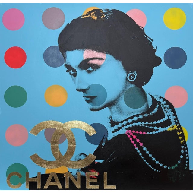 Figurative Coco Chanel Painting by Dane Shue For Sale - Image 3 of 3