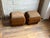 Mid-Century Modern Ottomans in Brown and Beige, 1950s, Set of 2 For Sale - Image 4 of 7
