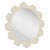 Fleur Home Carnival Iris Oval Mirror in Delaware Putty, 31x26 For Sale