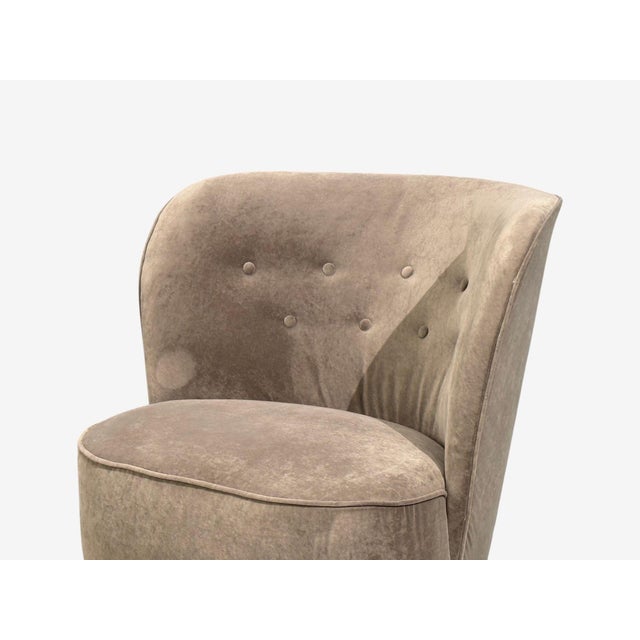 Finnish Modern, Easy Chairs, Velvet, Lacquered Wood, Finland, 1950s For Sale In New York - Image 6 of 11