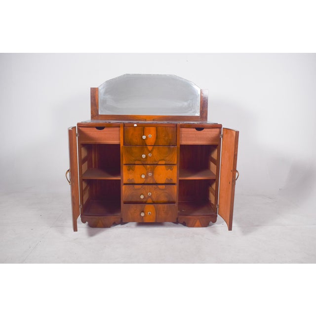 Vintage Portuguese Art Deco Mirror Sideboard, 1920 For Sale - Image 15 of 18