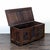 Gothic Antique Wooden Trunk For Sale - Image 3 of 10