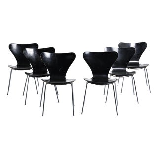 Chairs by Arne Jacobsen for Fritz Hansen, Denmark, 1970s, Set of 6 For Sale