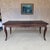 French Provincial French Early 20th Century Walnut Farm Table With Cabriole Legs and Two Extension Leaves For Sale - Image 3 of 18