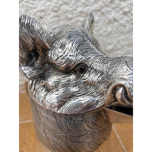 1960s Large Mid 20th Century Boar's Head Jug By F. Valenti, Circa 1960 For Sale - Image 5 of 15