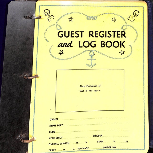 Abercrombie & Fitch C1934 Guest Register & Log Book For Sale - Image 9 of 12
