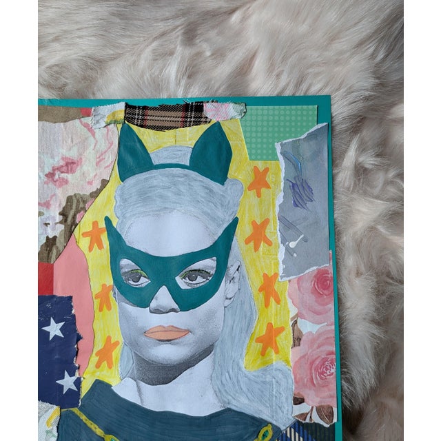 2020s Eartha Kitt Contemporary Mixed Media Collage For Sale - Image 5 of 7