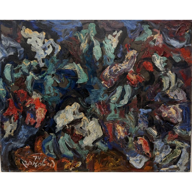 Milan Konjovic, Óleo Tabla Del Año 1974, Oil on Panel For Sale - Image 11 of 11