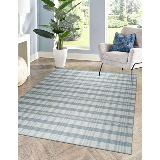 8x10 Handcrafted Vibrant Gray Geometric Modern Flatweave Wool Carpet Rug For Sale - Image 4 of 9