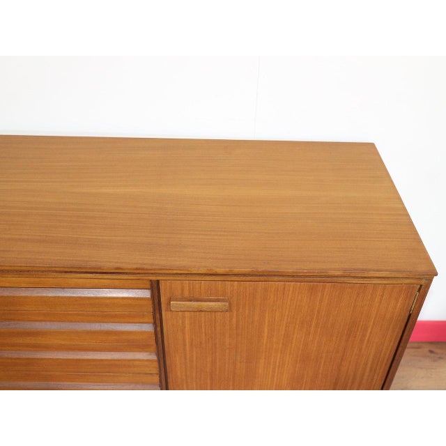 Mid Century Modern Vintage Teak Credenza Sideboard in the Style of Austinsuite Danish Style For Sale - Image 11 of 15