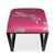 The Medallion Single Black Bench is shown with Scalamandre's whimsical "Leaping Cheetah" fabric in bubblegum pink. We have...