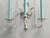Art Deco Chandelier with Matching Sconces, Czechoslovakia, 1930s, Set of 3 For Sale - Image 4 of 18