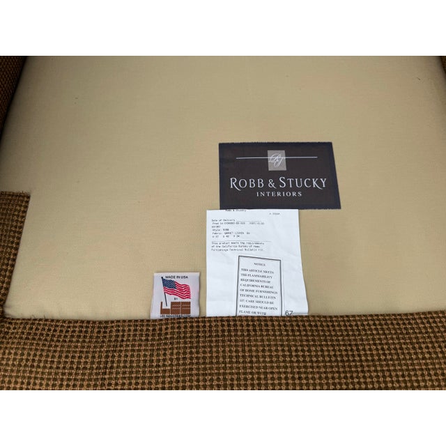 Lee Industries English Roll Arm Skirted Lounge Chairs, Pair For Sale - Image 11 of 12