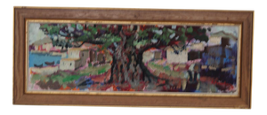 Bertil Wahlberg, Obscured by a Tree, 1960s, Oil on Canvas