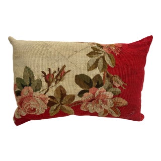 Pillow With 19th Century Aubusson Tapestry For Sale
