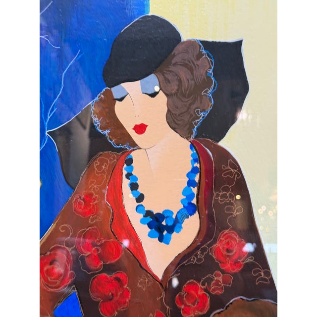 Black Itzchak Tarkay Debbie & Donna Serigraph + Certificate of Authenticity For Sale - Image 8 of 12