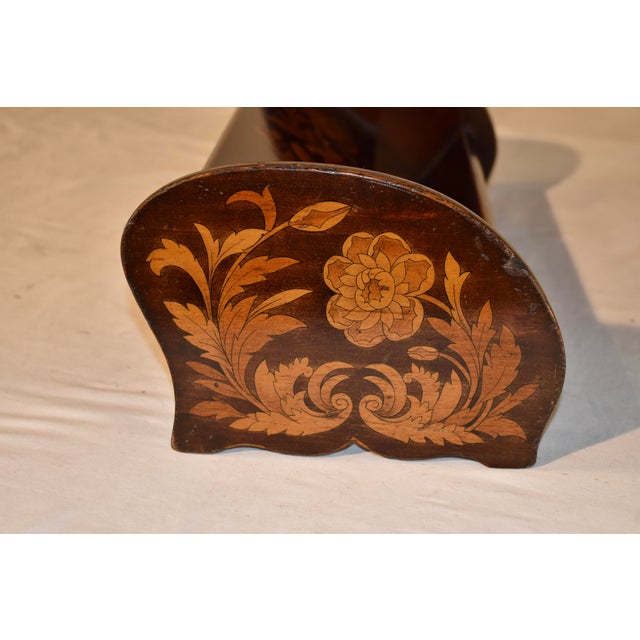 English Edwardian Mahogany Book Stand, Circa 1900 For Sale - Image 4 of 10