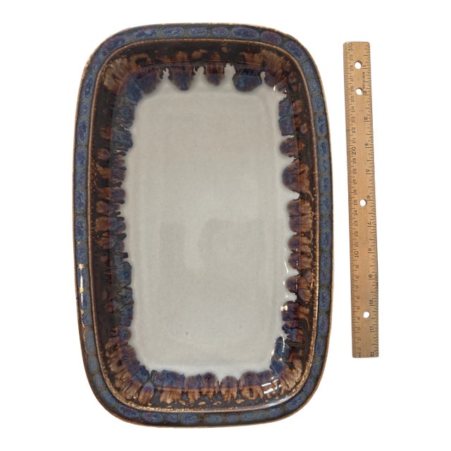 1970s Bing & Grøndahl Mexico Collection Quistgaard Platter 402 For Sale