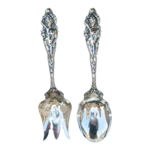 "Love Disarmed" Reed & Barton 1899 Sterling Silver -A Pair of 2