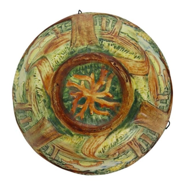 Weller Arts & Crafts Forest Woodcraft Pottery Hanging Planter C1920 For Sale - Image 9 of 11